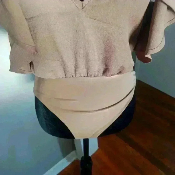 Fashion Nova Womens Tan Bodysuit M - Picture 8 of 14